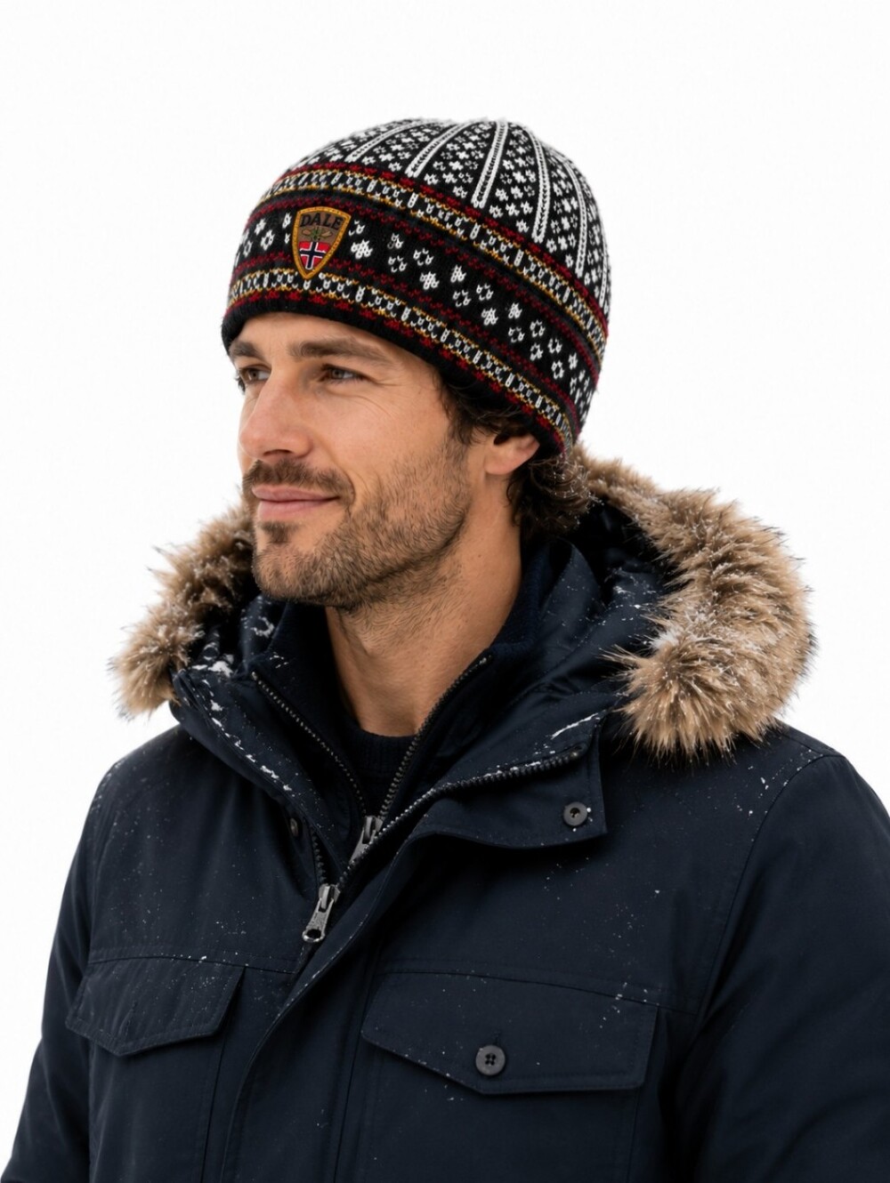 Dale of Norway Vintage Wool Nordic Fair Isle Beanie Hat Unisex Pure New Wool